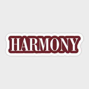 HARMONY Sticker